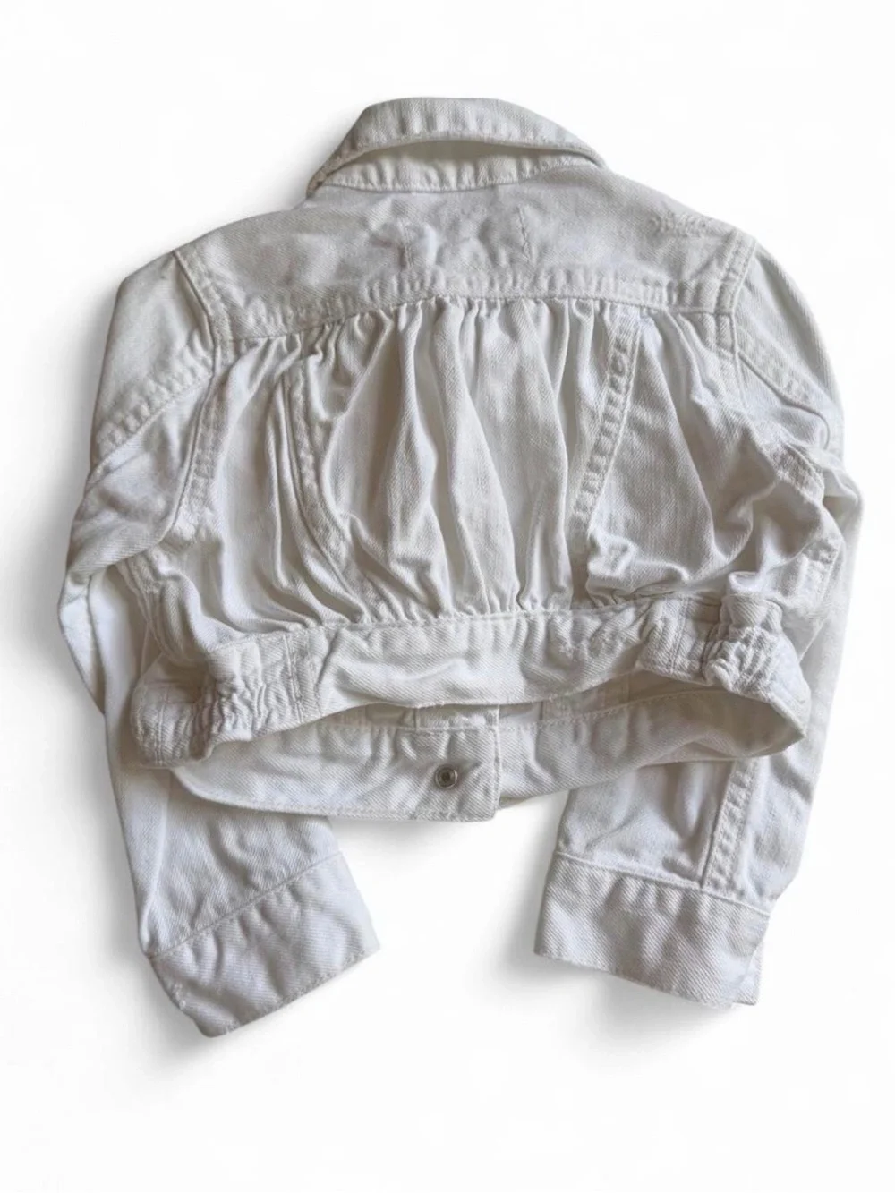 Vintage Ralph Lauren White Kids Denim Jacket - Button-Front Jean Jacket
